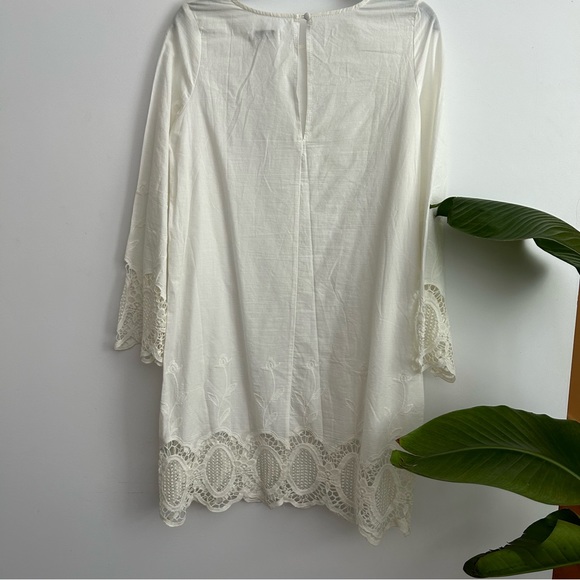 ASOS - Glamorous Swing Dress with Crochet Sleeve - Picture 13 of 14